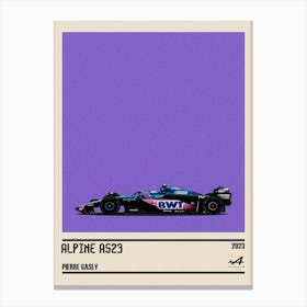 Alpine A523 Renault F1 Bwt 7° Gp Monaco 2023 Pierre Gasly Canvas Print