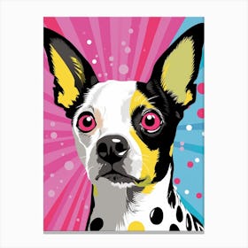 Pop Art Cartoon Chihuahua2 Canvas Print