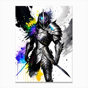 Knight In Armor 3 Canvas Print