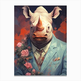 Rhinoceros 1 Canvas Print