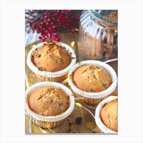 Christmas Muffins Canvas Print