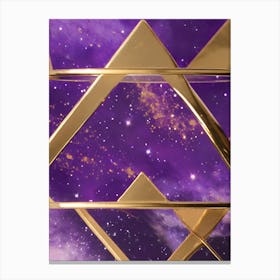 Purple Gold Galaxy Canvas Print