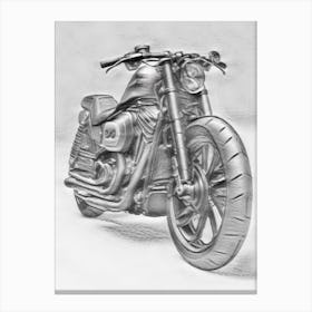Harley Davidson Motorcycle Canvas Print