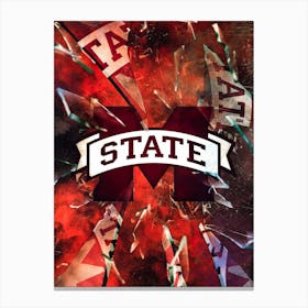 Mississippi State Bulldogs 1 Canvas Print