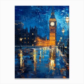 Fantasy Rainy Night In London 14 Canvas Print