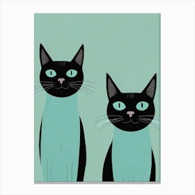 Two Cats Arts Prints (2) Canvas Print