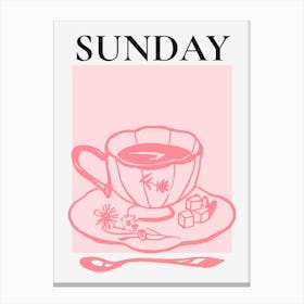 Sunday Cup of Tea Canvas Print