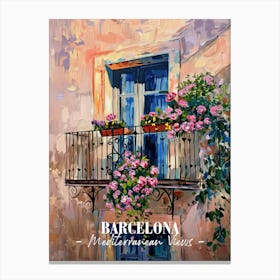 Mediterranean Views Barcelona 1 Canvas Print