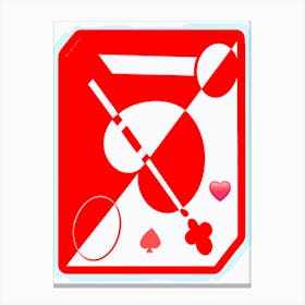 Card Game Icon Canvas Print