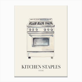 Kitchen Staples Stove 1 Canvas Print