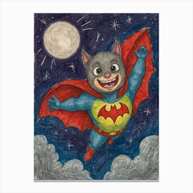 Batman Cat 1 Canvas Print