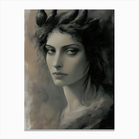 Dark Gothic Aphrodite Canvas Print