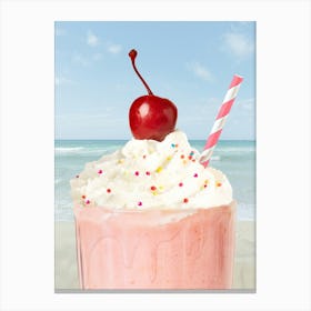 Cherry On Top - Feels Like Summer Photo Collage Art Print - Beach Vacation Canvas Print