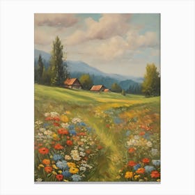 Wildflowers In The Meadow Canvas Print