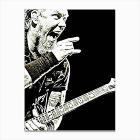 James Hetfield Metallichead band music 9 Canvas Print