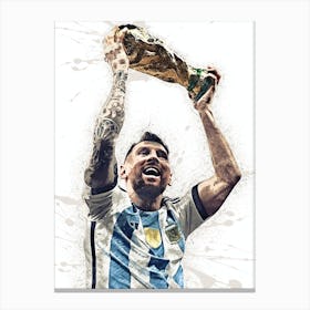 Lionel Messi Argentina Canvas Print