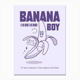 Retro Poster Funky Wall Art Retro Wall Decor Groovy Poster Trendy Banana BoyPrint Vintage Art Retro Art Canvas Print