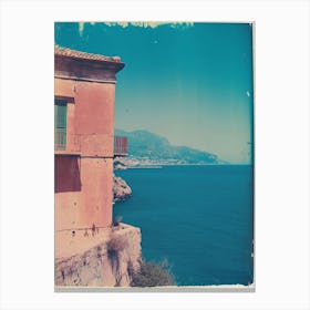 Sicily Retro Polaroid Style 1 Canvas Print
