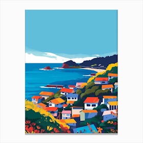 Kamakura Japan 1 Colourful Illustration Canvas Print