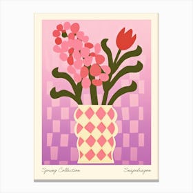 Spring Collection Snapdragon Flower Vase 5 Canvas Print