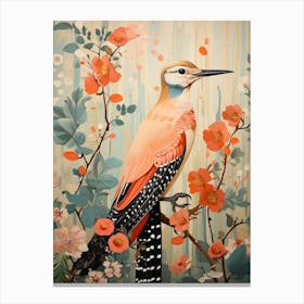 Woodpecker 1 Detailed Bird Painting Canvas Print