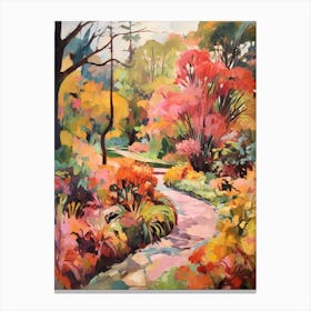 Autumn Gardens Painting Harry P Leu Gardens Usa 4 Canvas Print