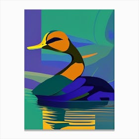 Mallard Duck Pop Matisse Bird Canvas Print