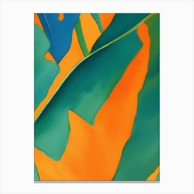 Tropical Leaves Vibrant colors Canvas Print