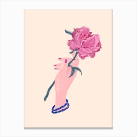 Peony Flower Canvas Print