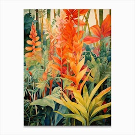 Tropical Plant Painting Wax Plant Canvas Print