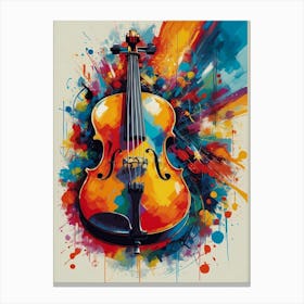 Violin Painting 2 Canvas Print