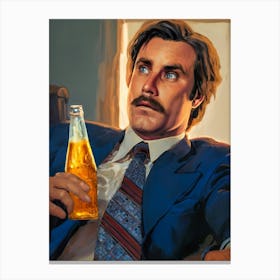 That Escalated Quickly, Anchorman, Will Farrell Meme Art Canvas Print