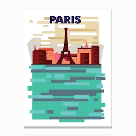 Paris Skyline Canvas Print