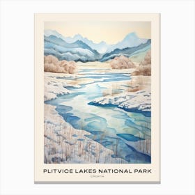 Plitvice Lakes National Park Croatia 1 Poster Canvas Print