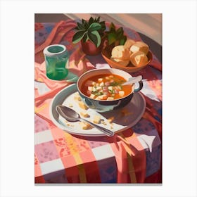 Minestrone Still Life Painting Canvas Print