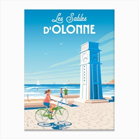 Les Sables D Olonne Beach France Canvas Print