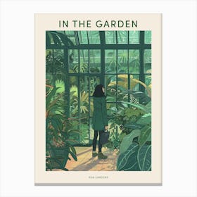 In The Garden Poster Kew Gardens England 5 Canvas Print