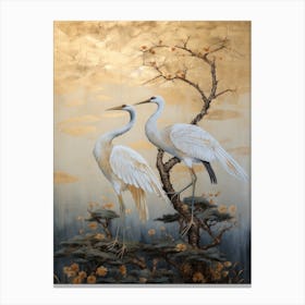 Two Cranes Canvas Print