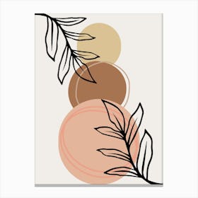 Abstract Botanical Minimalist Painting , digital wall art, digital download wall art, digital printable wall art, modern wall art, abstract wall art, wall art for print, minimalist wall art, digital wall art. Canvas Print