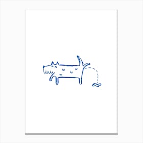 Cheeky Dog Canvas Print