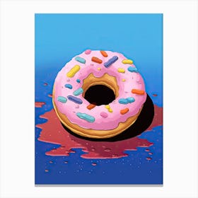 Classic Donuts Illustration 7 Canvas Print