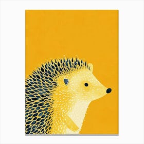 Yellow Hedgehog 6 Canvas Print