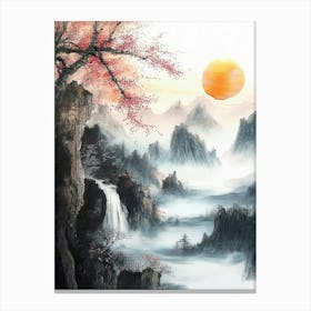 Asian Landscape Painting Canvas Print