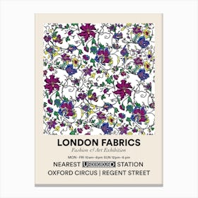 Poster Tulip Tide London Fabrics Floral Pattern 3 Canvas Print