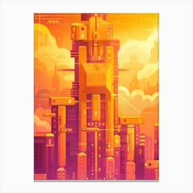 Futuristic City 3 Canvas Print