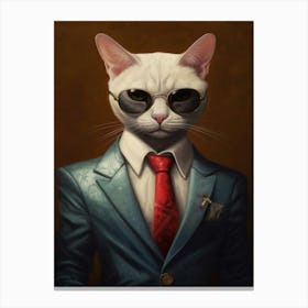 Gangster Cat Burmilla 2 Canvas Print