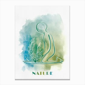 Nature, Flowers Lover Woman Canvas Print