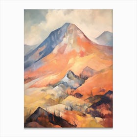 Mount Diablo Usa Mountain Painting Canvas Print
