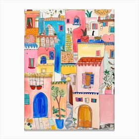 Lima, Dreamy Storybook Illustration 1 Canvas Print