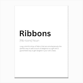 Ribbons Definition Meaning 1 Canvas Print